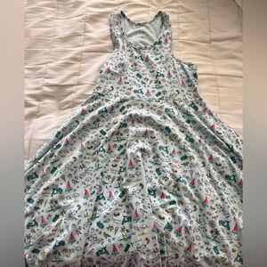 Egg Colorful Patterned Sleeveless Dress size 10